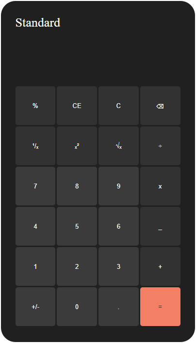 Preview of Calculator App