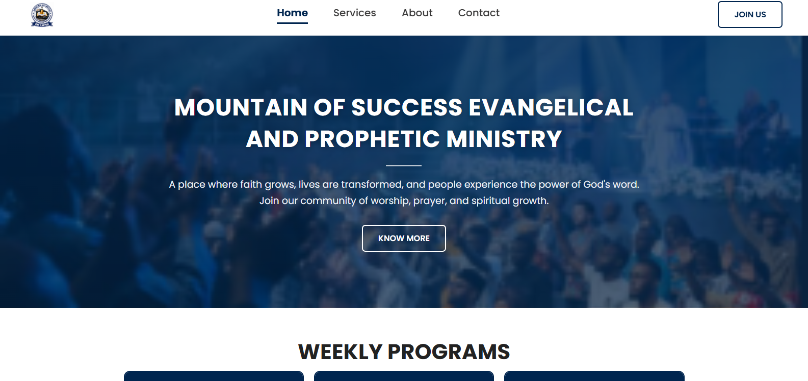 Preview of MSEPM Church Website