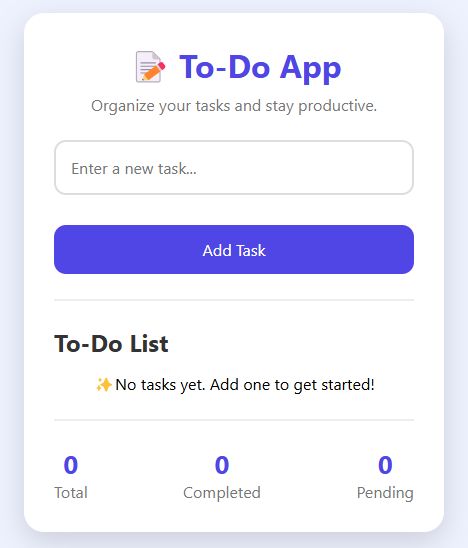 Preview of To-Do App
